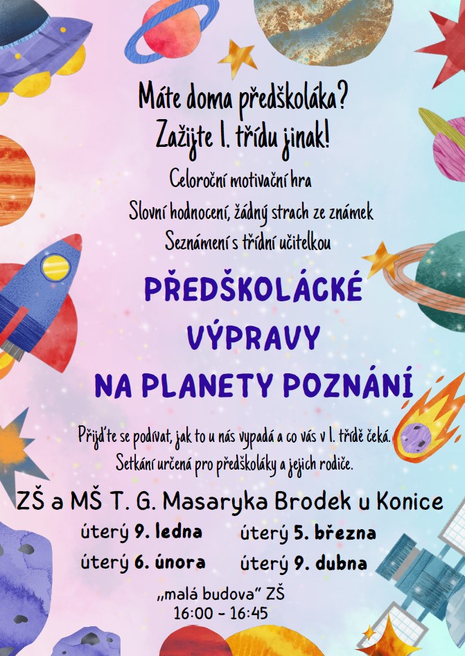 Předškolácké výpravy na planety poznání