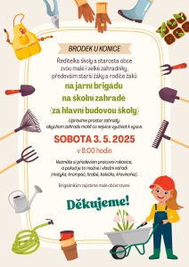 Brigáda na školní zahradě