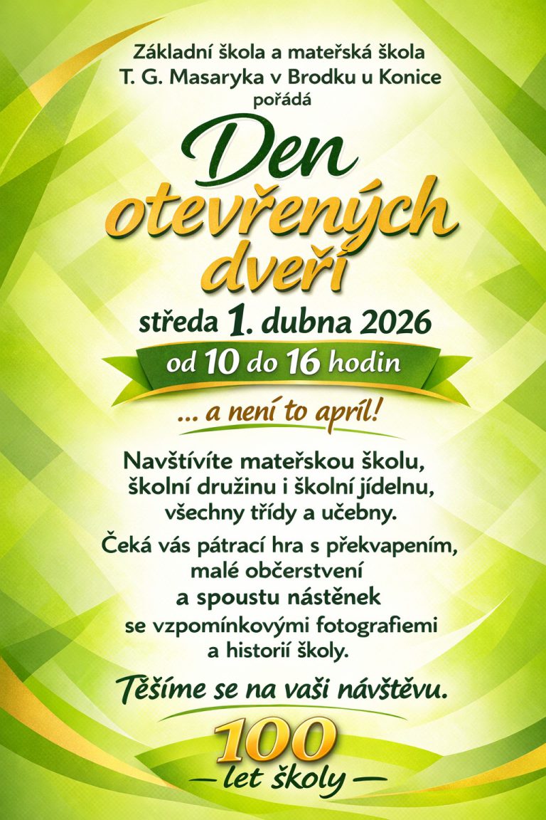 Den otevřených dveří – 1. dubna 2026