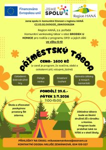 Nabídka příměstského tábora v Brodku u Konice