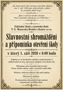 100 let školy – Slavnostní shromáždění a připomínka otevření školy