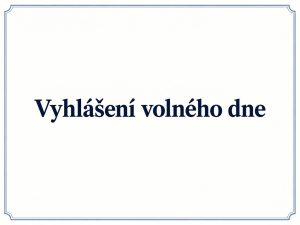 Vyhlášení volného dne pro žáky 16. 11. 2026